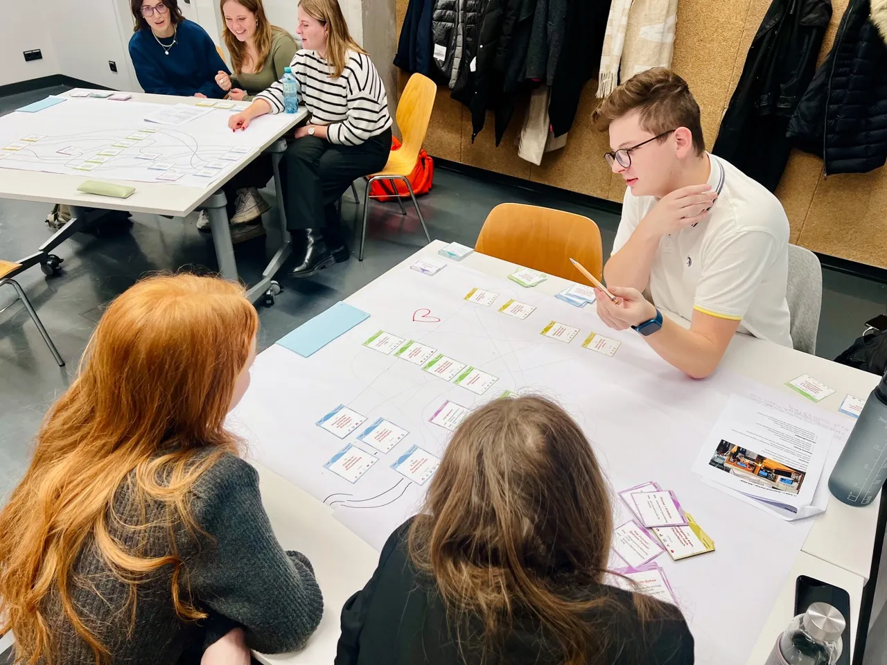 Studierende bei der Strategieentwicklung